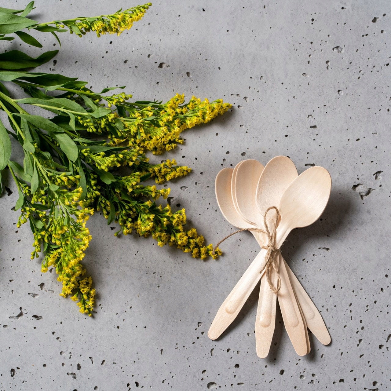 Łyżka drewniana 16 cm - 25 sztuk Rodzaj sztućce