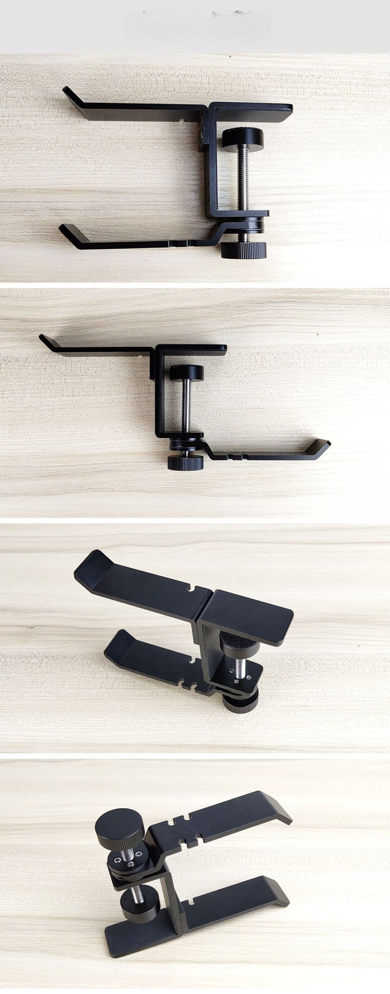 STOJAK NA SŁUCHAWKI ALUMINIOWY ZACZEP 360° OBROTOWY Model 29724039