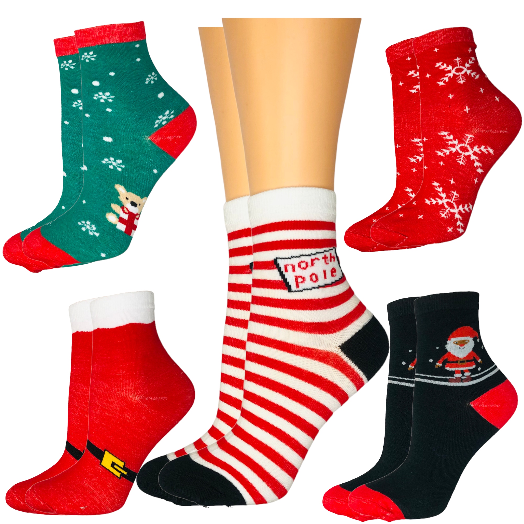 

Skarpetki Dziecięce chłopięce świąteczne mikołajki