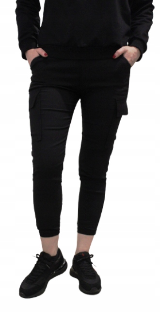 SPODNIE BOJÓWKI DAMSKIE ELASTYCZNE MIX KOLOR 4XL/5XL Długość nogawki długa