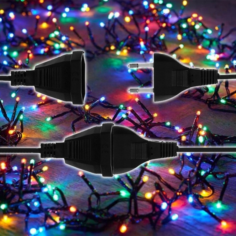 LAMPKI CHOINKOWE 500 LED MULTI KOLOR 35M PROGRAMATOR ŚWIATEŁKA ŁAŃCUCH Informacje o bezpieczeństwie CE WEEE