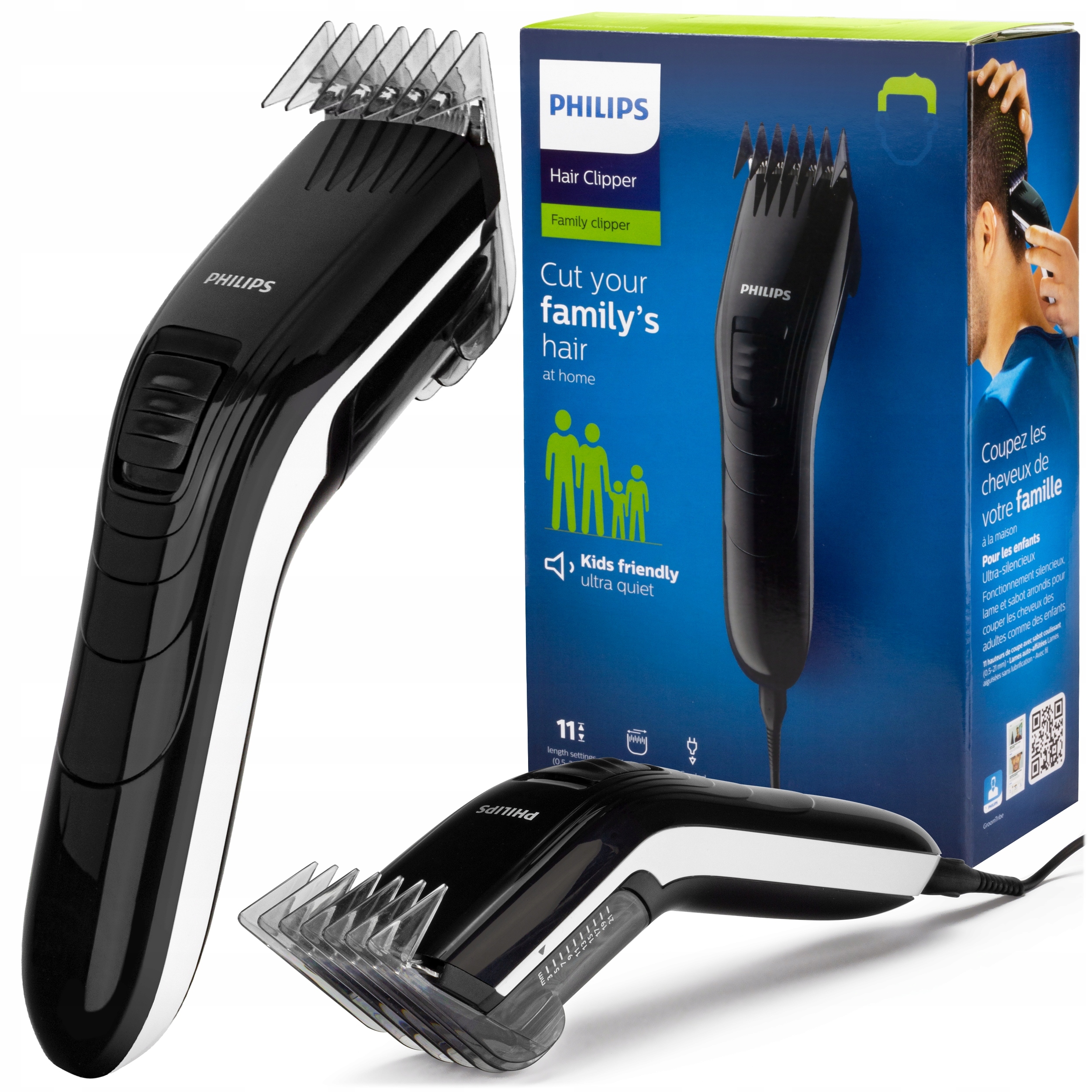 Maszynka Do Strzyżenia Włosów Philips QC5115/15 Mocna Regulowana Nakładka