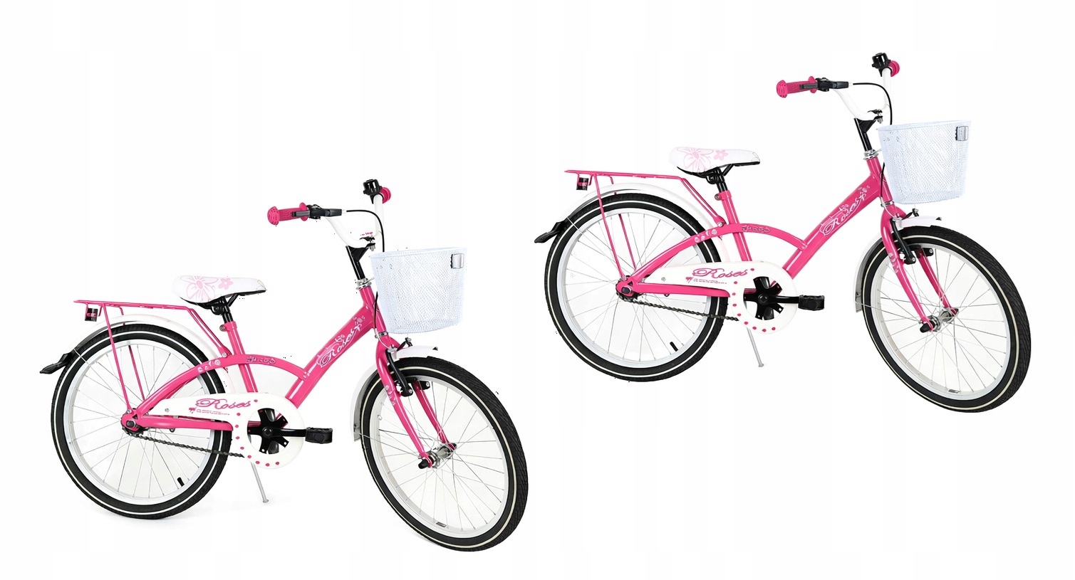 Roses City 20 Różowy Rower Dla Dziewczynki Błotniki Dzwonek Pl Produkcja