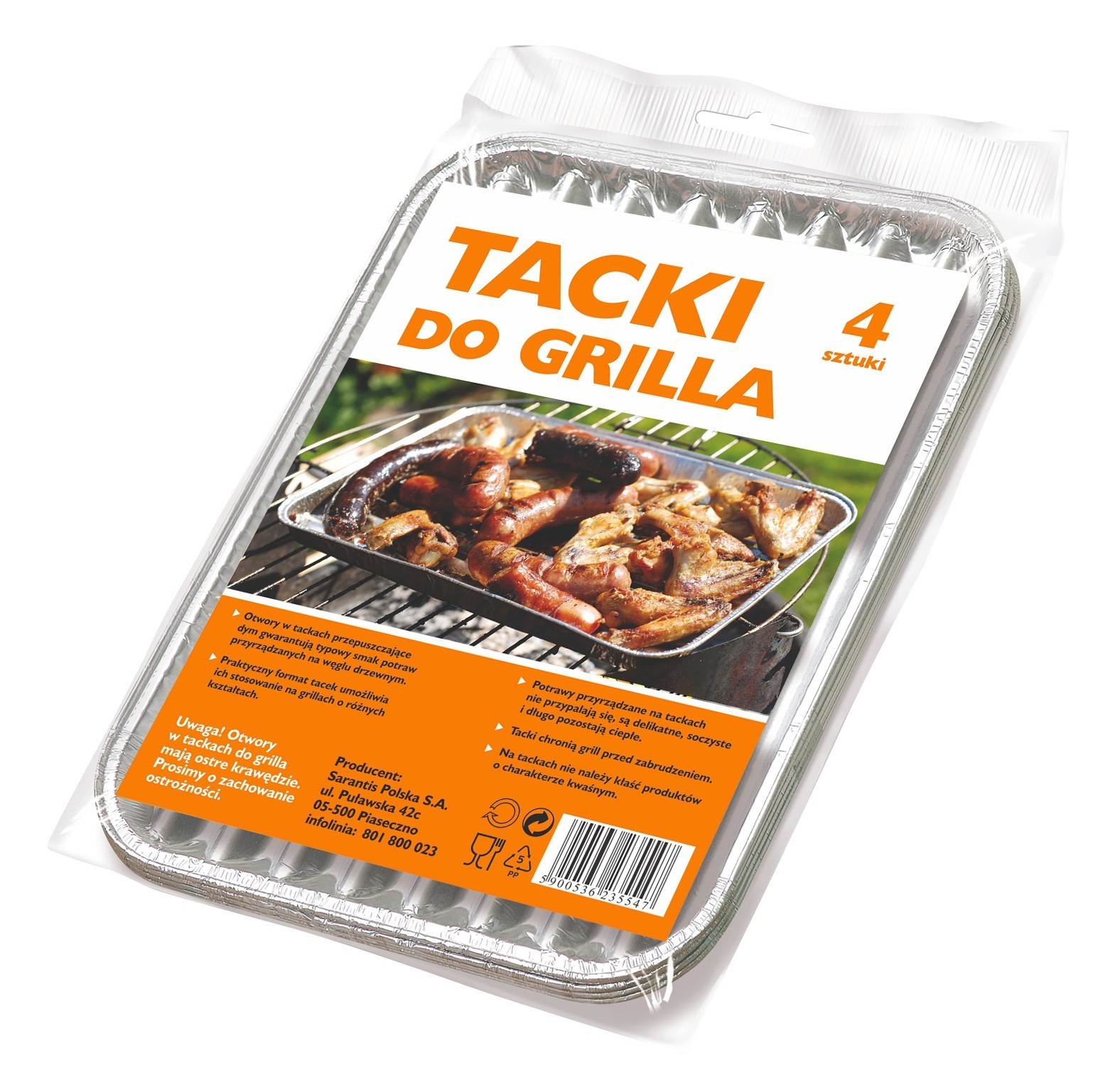 

Sarantis Jan Niezbędny Grosik Tacki do grilla (mał