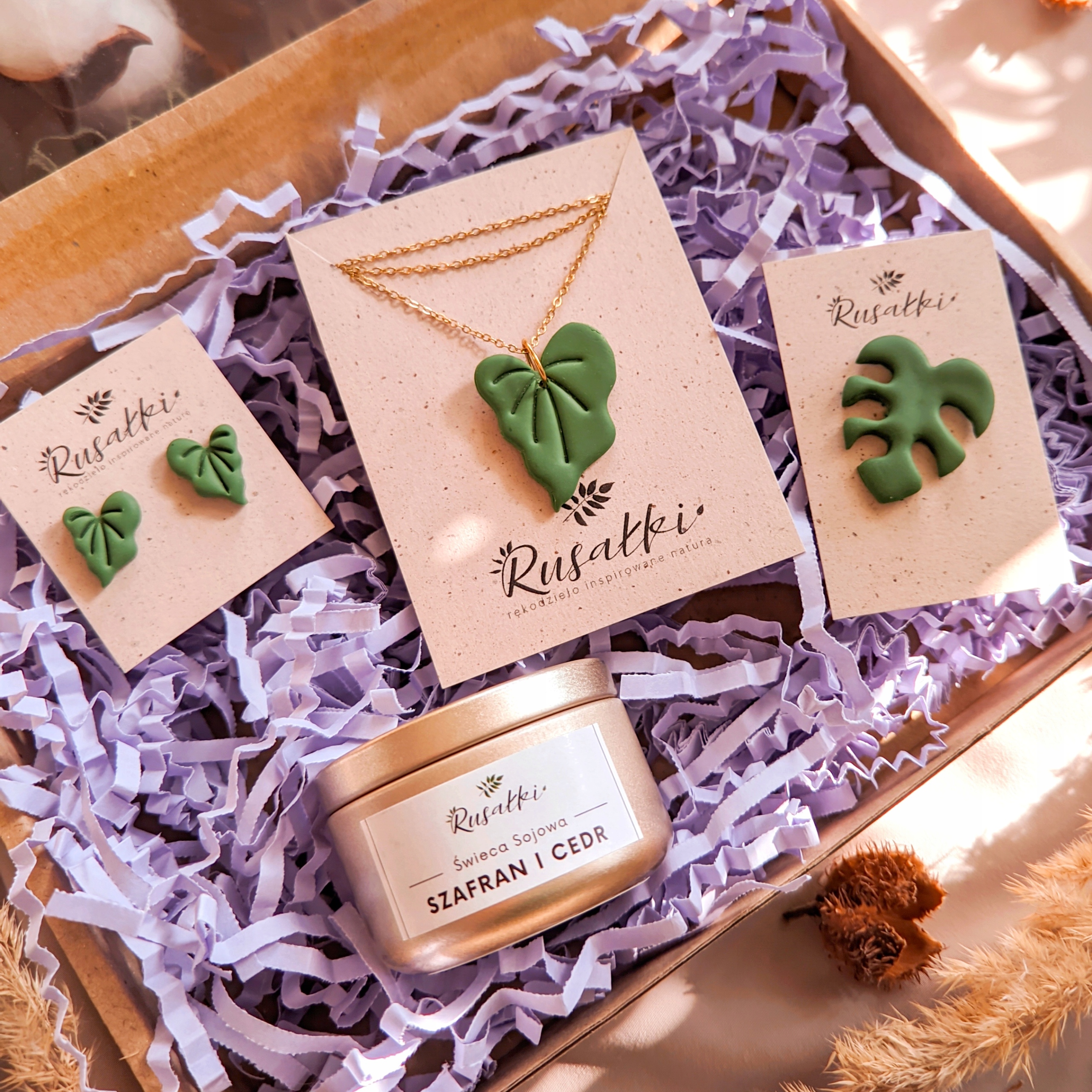 Sada pro fanoušky Domácích rostlin monstera sada šperků, boho, dárek