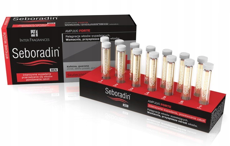 Seboradin Men Forte ampule proti vypadávání vlasů pro muže 14x5.5 ml