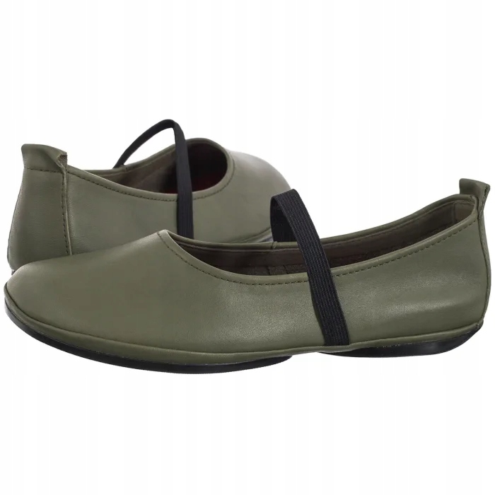 Dámské kožené baleríny Camper Right Nina Green K201643 Zelené