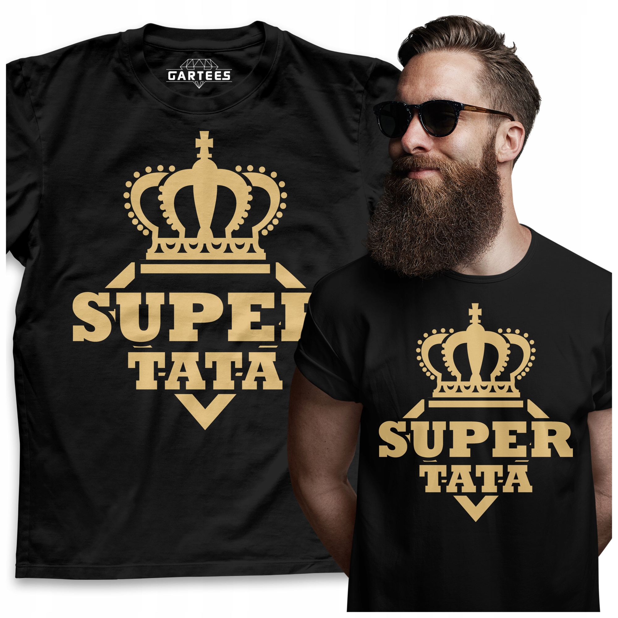 

Koszulka Męska Super Tata Prezent Dla Ojca