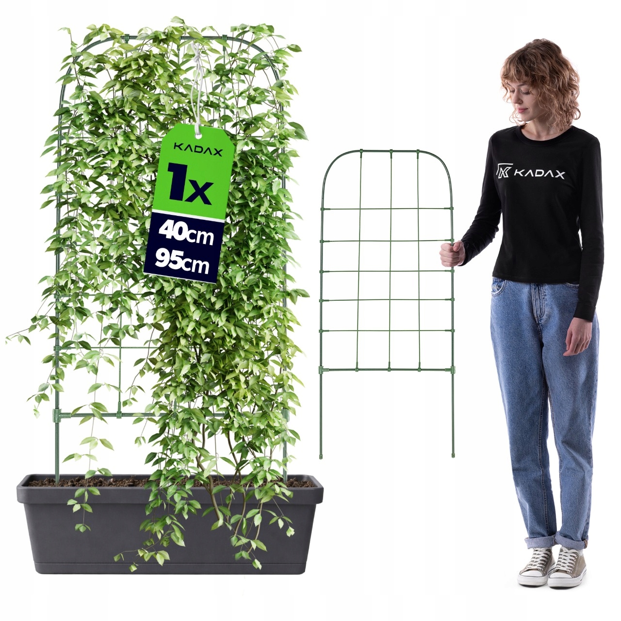 PODPORA DO ROŚLIN 40x95cm RÓŻ KWIATÓW RÓŻ DRABINKA OGRODOWA METALOWA KRATKA