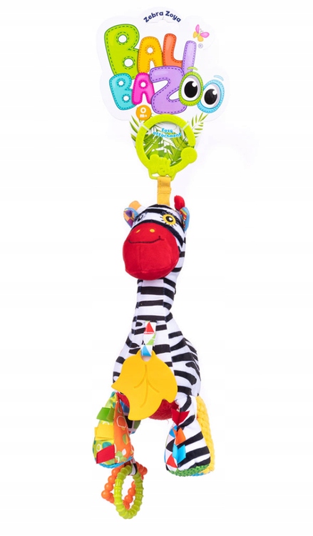 BALIBAZOO Zawieszka Zebra Zoya Z Pozytywką 84810 Materiał tkanina