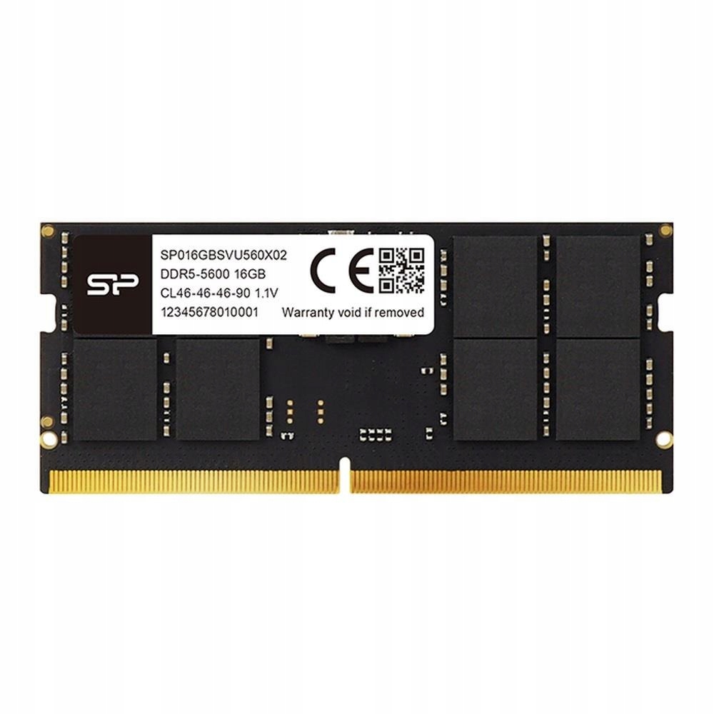Paměť Sodimm DDR5 Silicon Power 16GB (1x16GB) 5600MHz CL46 1,1V Černá