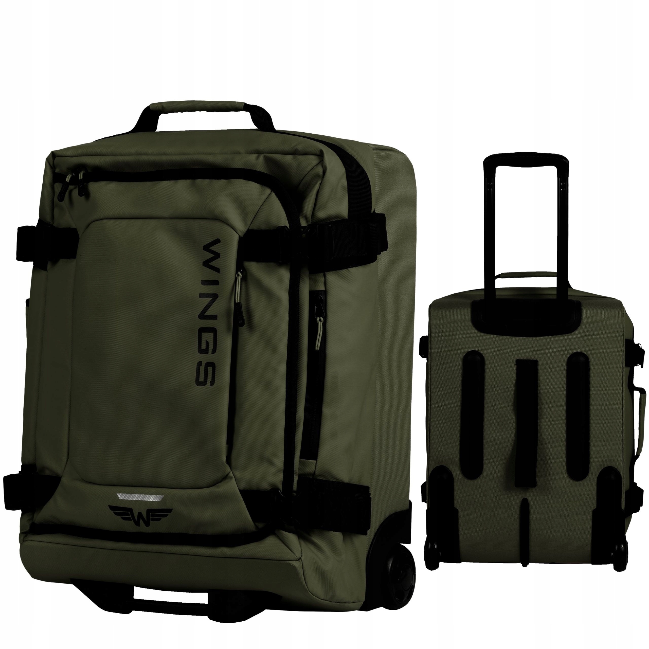 Malý kabinový kufr S 20" Wings cestovní příruční zavazadlo 2 kolečka Měkká