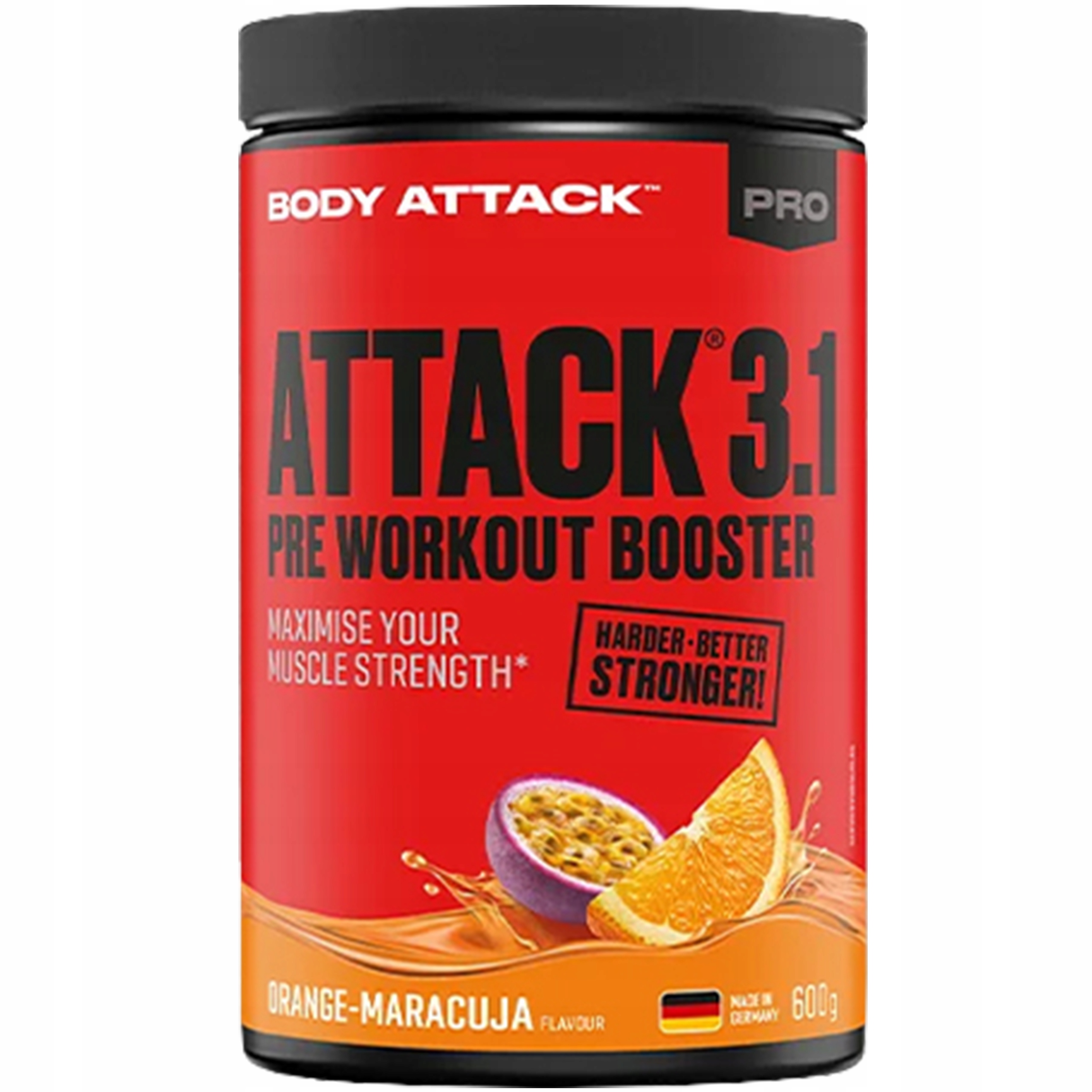 Předtréninkový shot Body Attack 60 Ml Grapefruit Citrulin Energie Síla