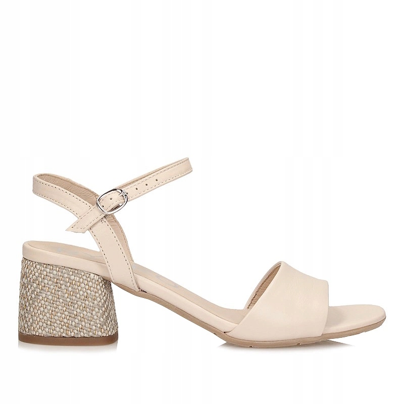 Elegantní kožené sandály na podpatku Ryłko 4RG44_T1_258F