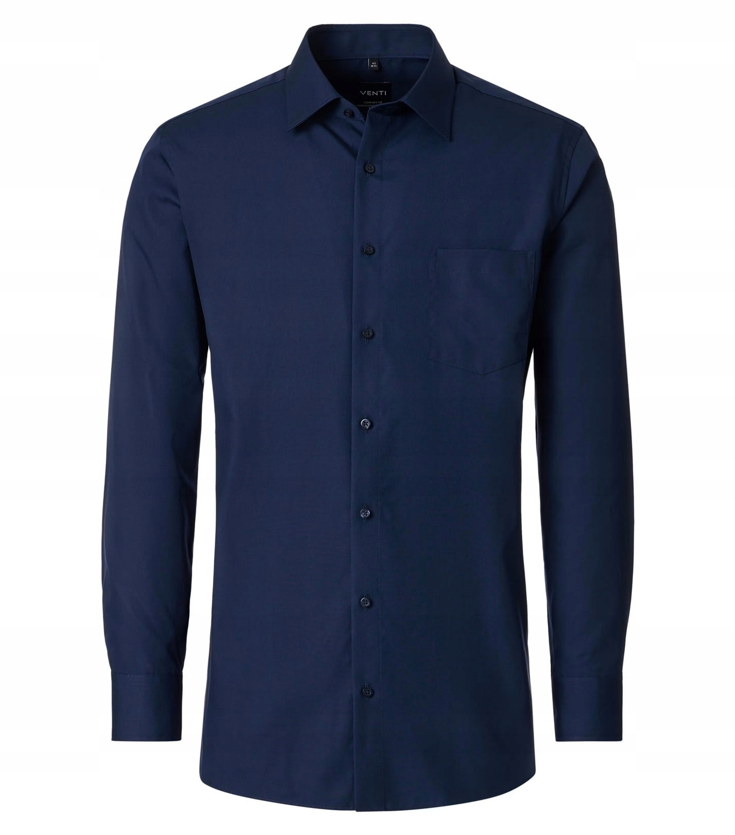 Velká Pánská Košile Hladká Business Modrá Venti Velikost 48
