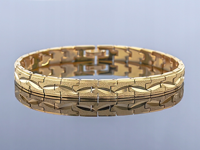 

Elegancka złota bransoletka 14k ! Jakość !