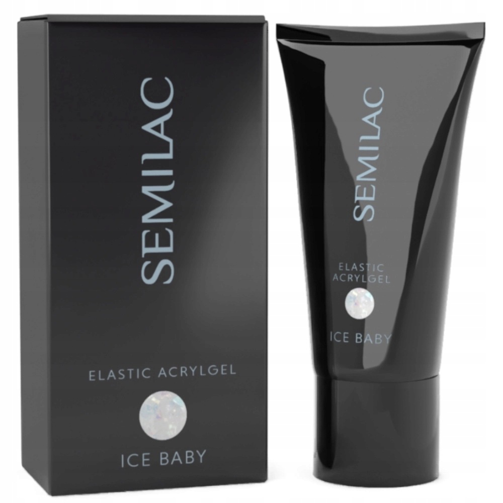 Semilac Elastický akrylový gel na prodlužování nehtů Ice Baby