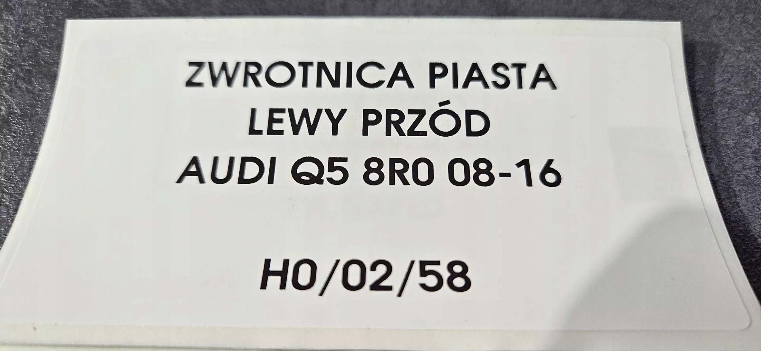 otoč čepu levý předek AUDI Q5 8R0 2008-16