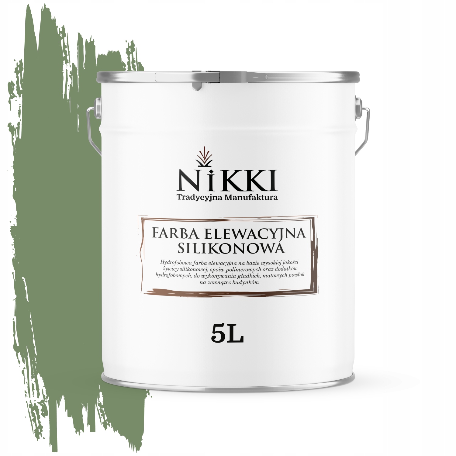 Fasádna farba Fasádová 5L na vonkajšiu omietku Uv zelená tmavá Farby