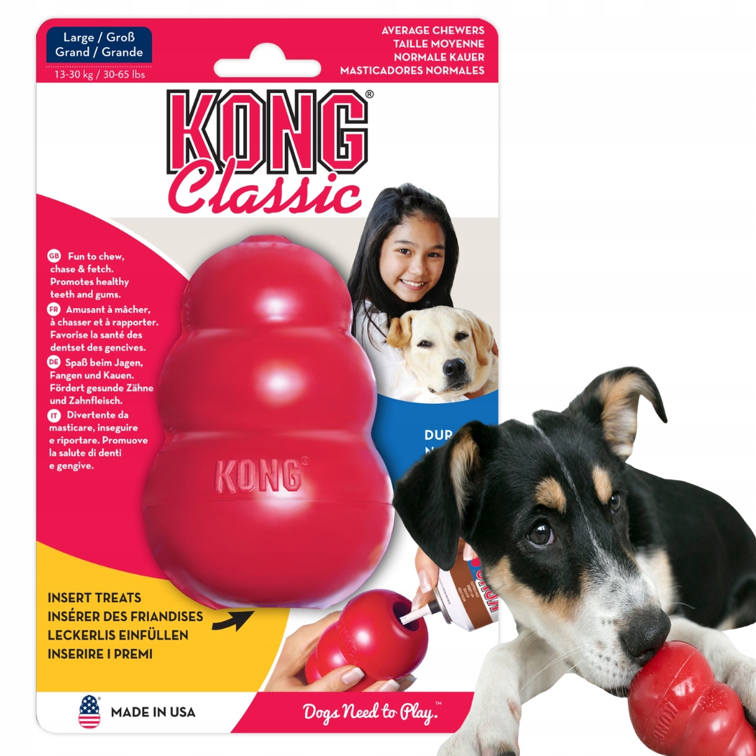 

Kong Classic Czerwony rozmiar L T1E