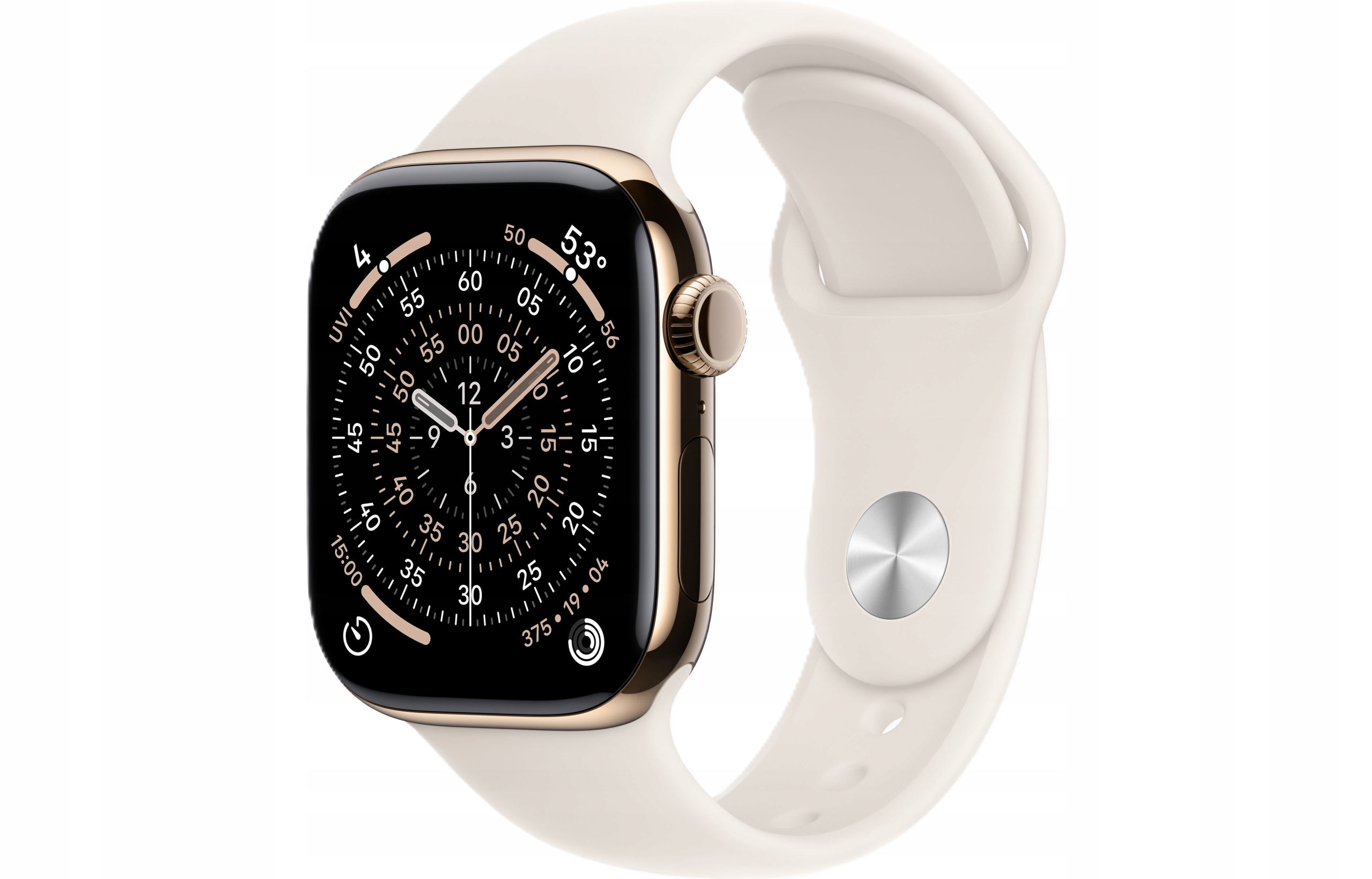 Apple Watch 42mm Titan Gold Starlight Sport Band M/L, GPS+cellular