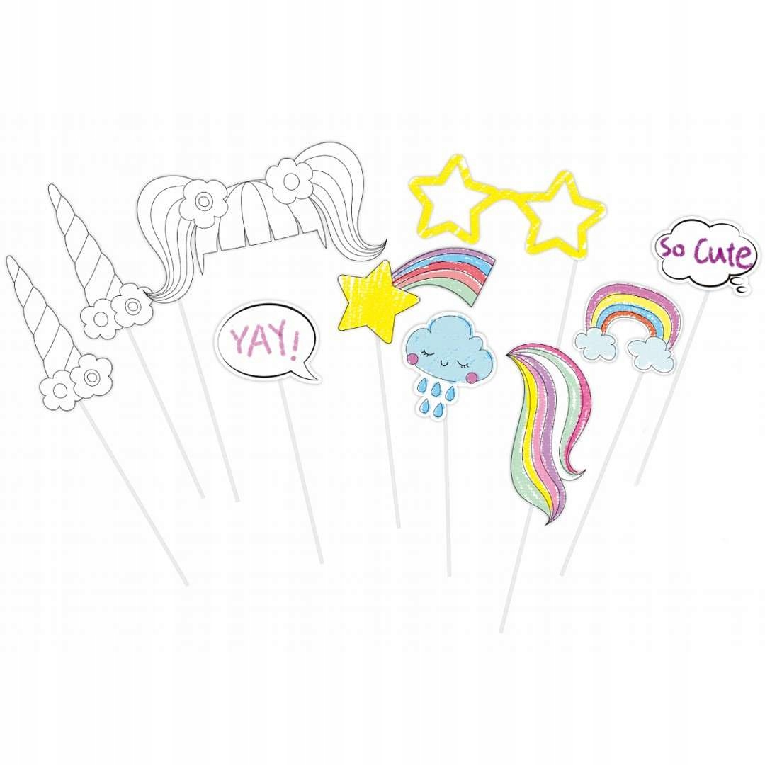 

Fotogadżet kolorowanka Patyczki zdjęcia Jednorożec