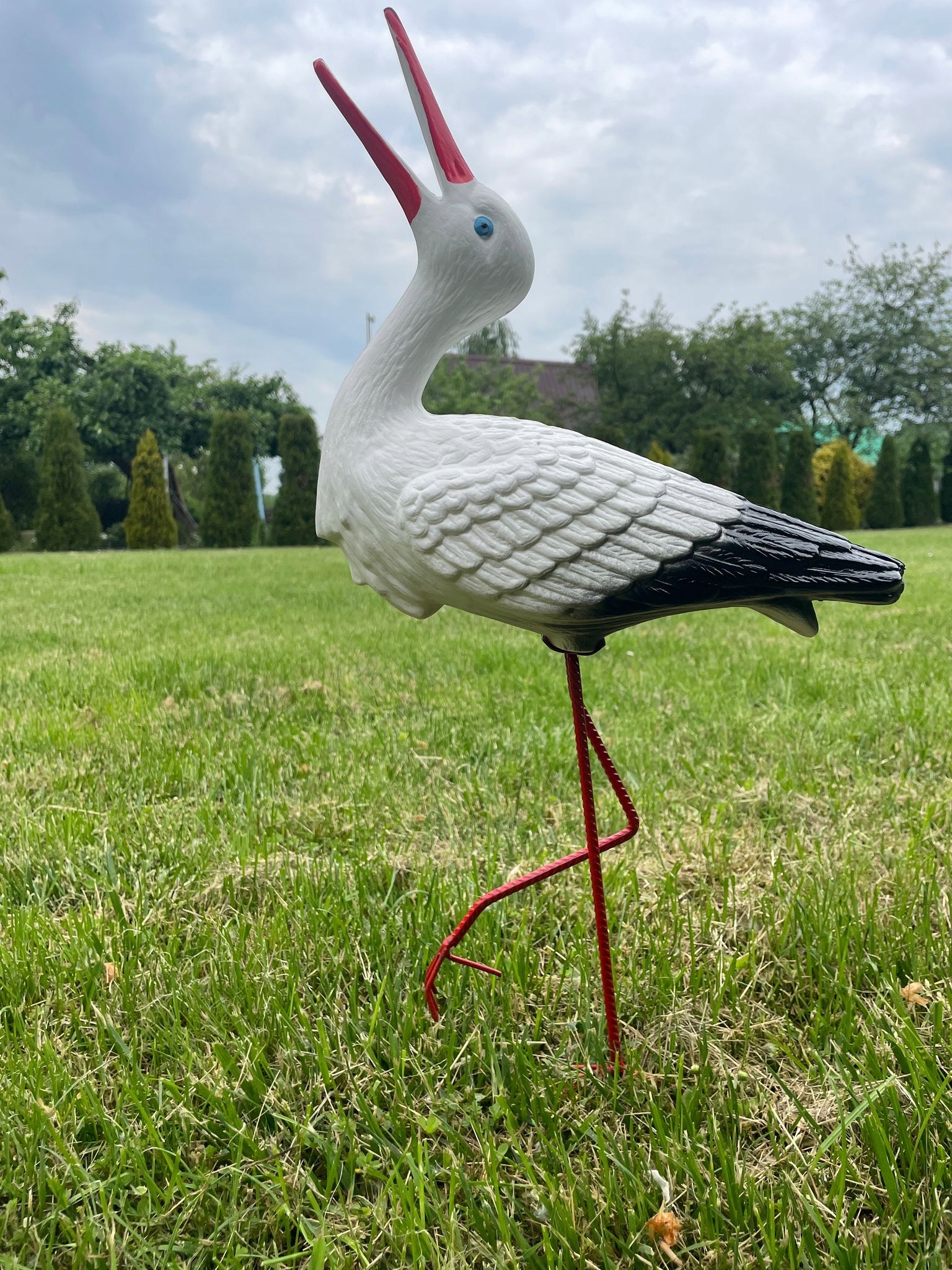 BOCIAN OGRODOWY STOJĄCY FIGURKA OGRODOWA OZDOBA Producent inna