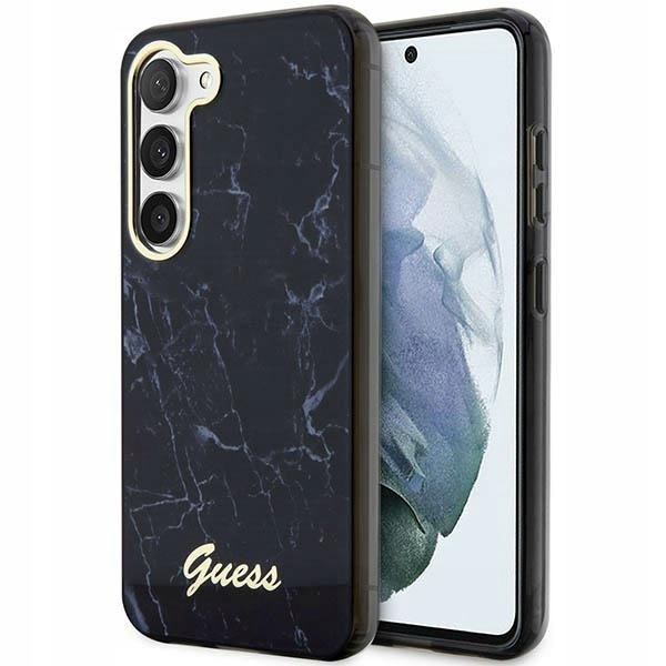 Guess GUHCS23SPCUMAK S23 S911 černá/černá hardcase Marble