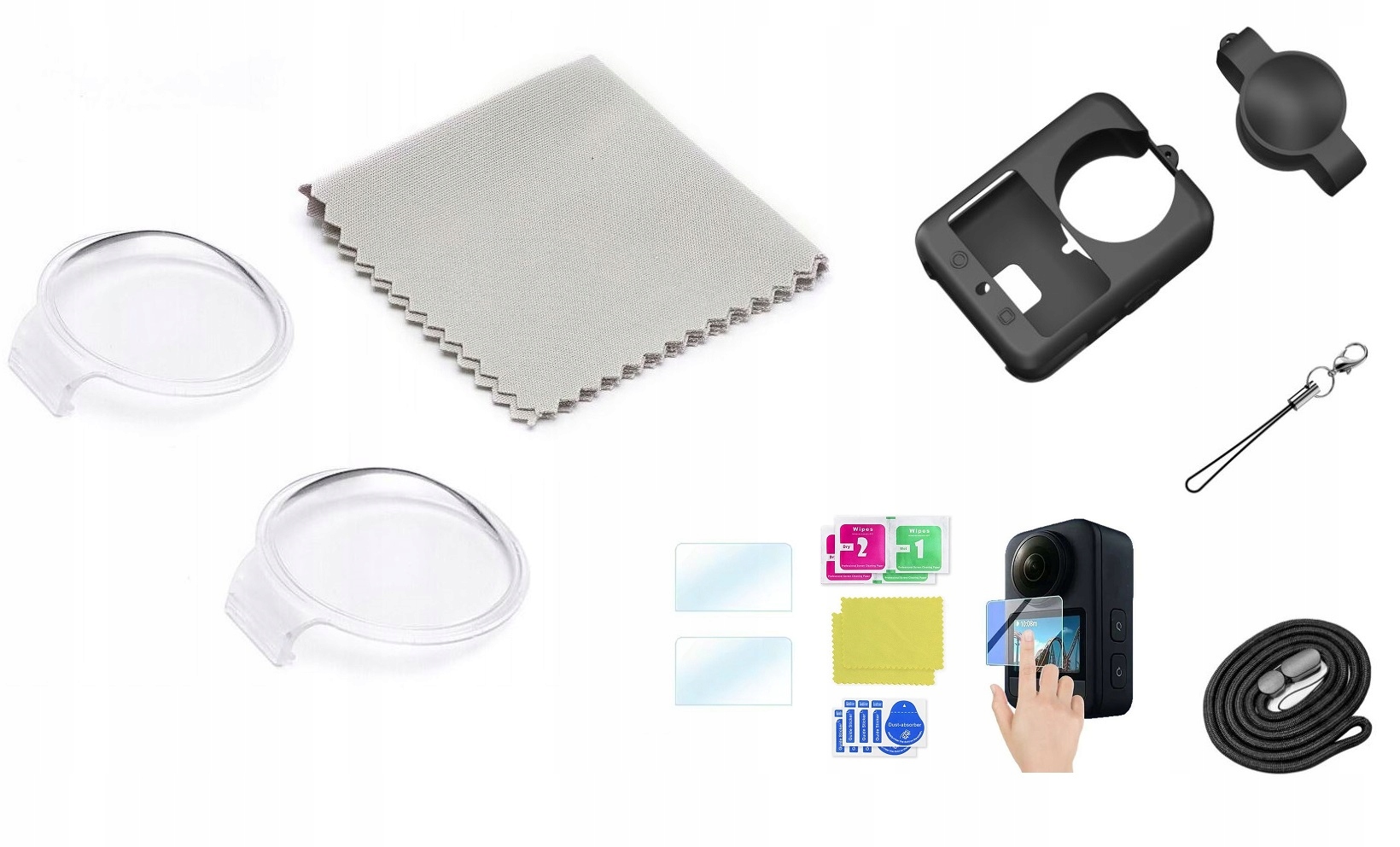 Krytky čoček pro Dji Osmo 360 Pouzdro Pouzdro Maximální ochrana sklo