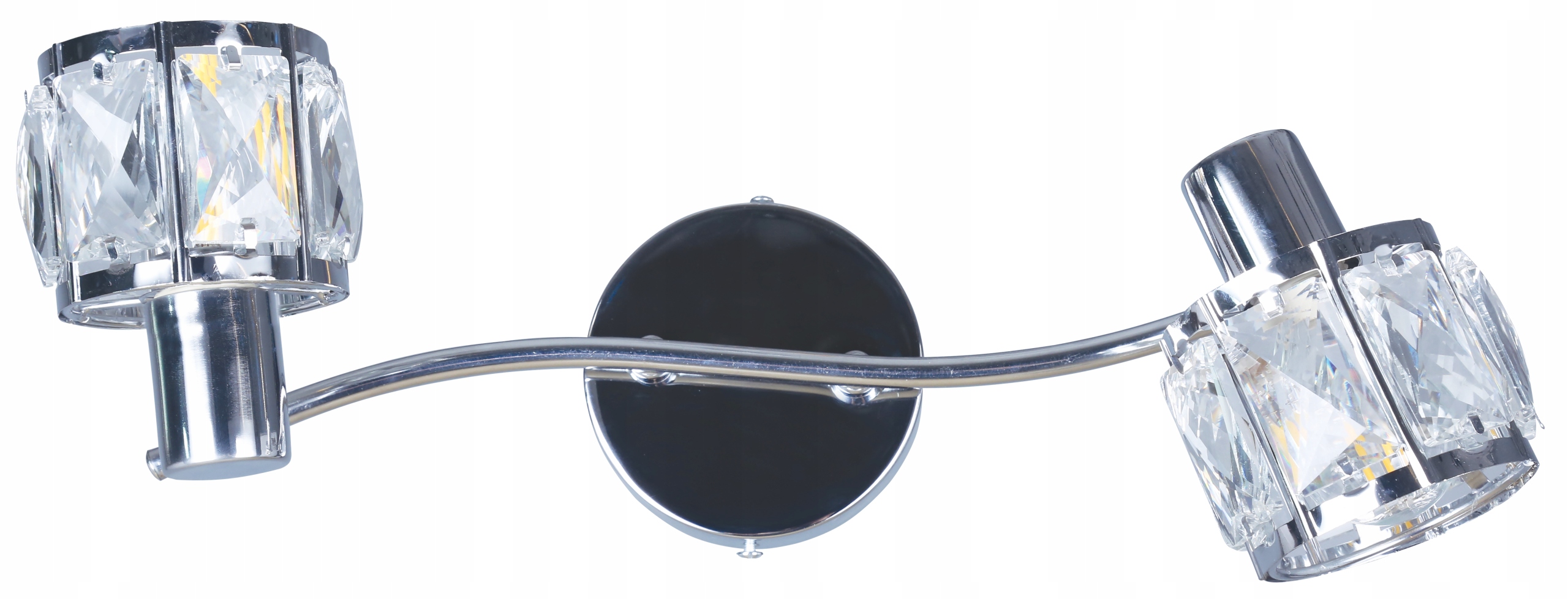 

Lampa Crownie listwa 2 płomienna chrom kryształki