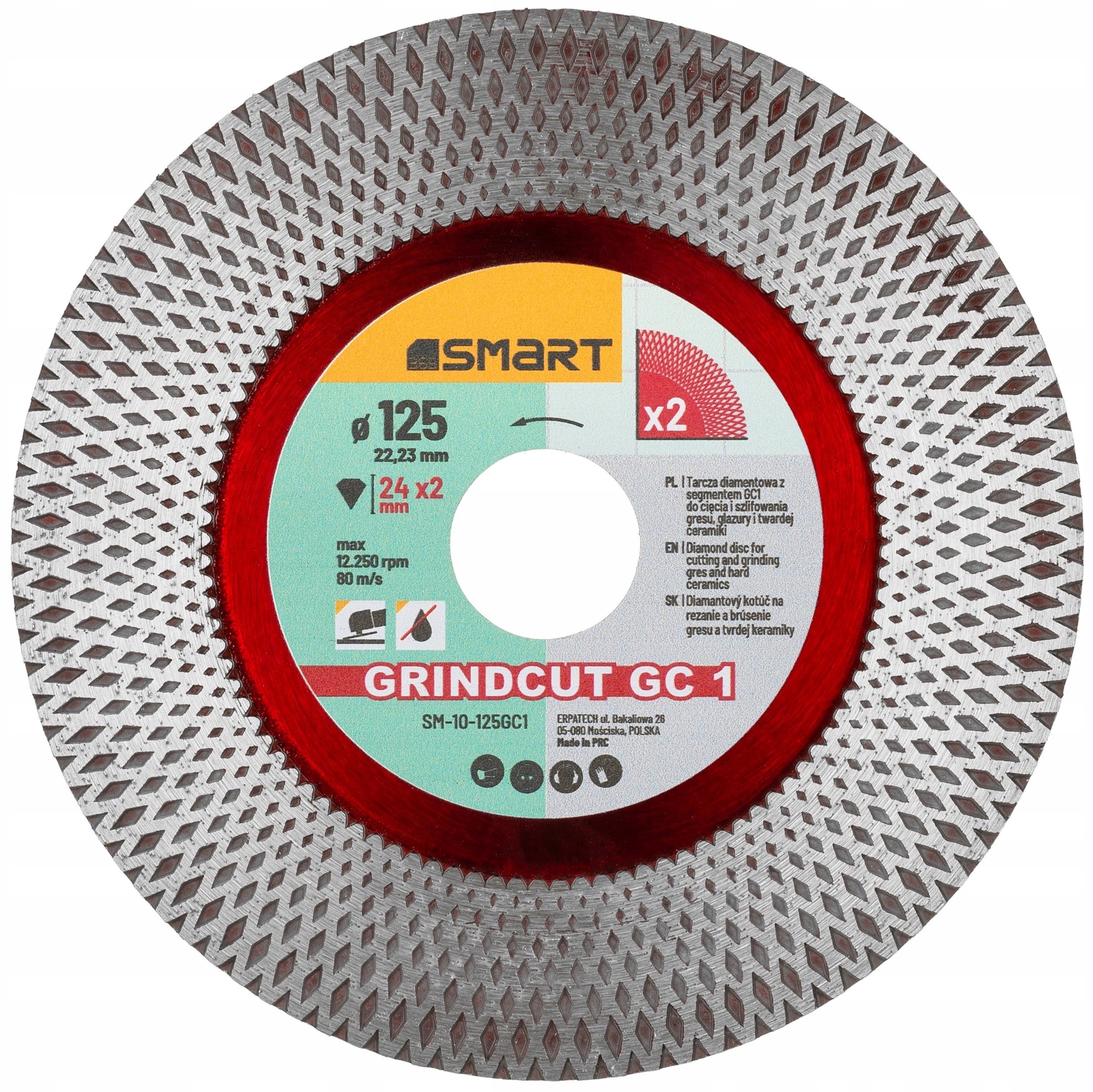 

Tarcza diamentowa do cięcia szlifu Gresu SMART365