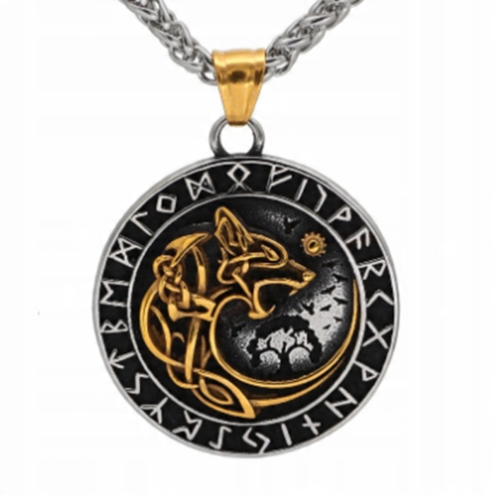 

Naszyjnik Wikingów Aegishjalmur Amulet Wikinga 504