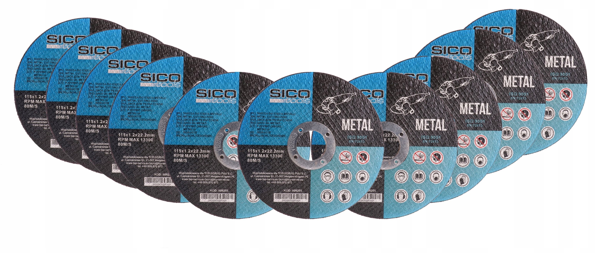 

Tarcza Do Cięcia Metalu Stali 115x1,2mm 10szt