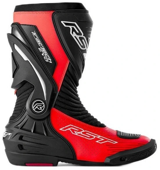Rst Tractech Evo D3O Sport Black Fluo Red Motocyklové Športové Topánky 43