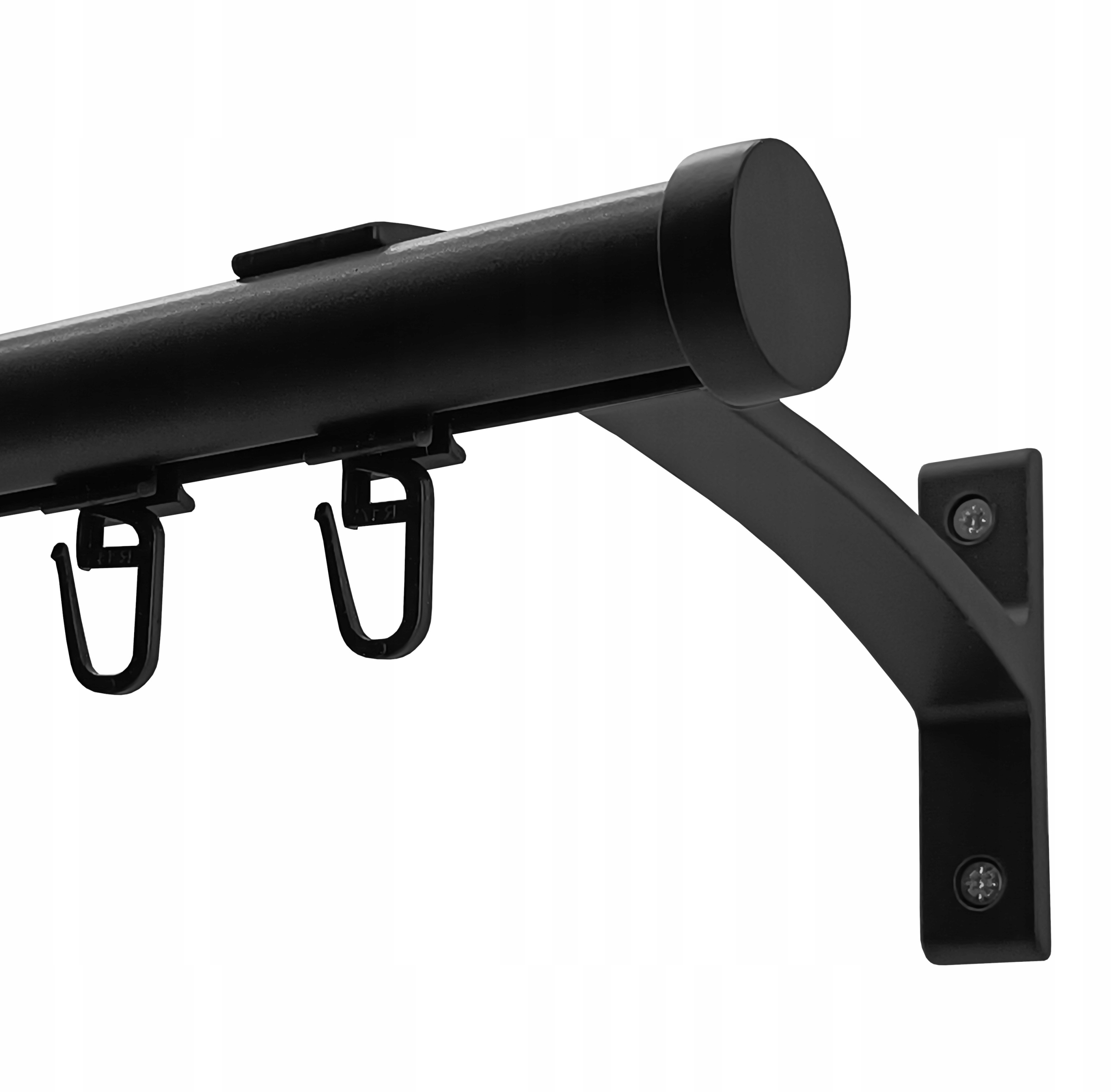 Garnýž Kolejnicový Hliníkový 20mm Černý Mat 400cm špendlík