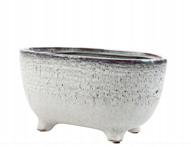 DONICZKA CERAMICZNA NIEBIESKA SZARA NA NÓZKACH 27