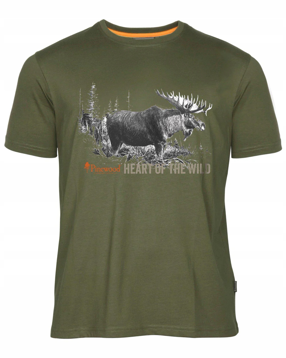 T-shirt myśliwski Pinewood Moose 5466 Green L