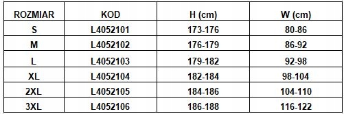LAHTI PRO Spodnie robocze bojówki Slim Fit r. XL Kod producenta L4052104