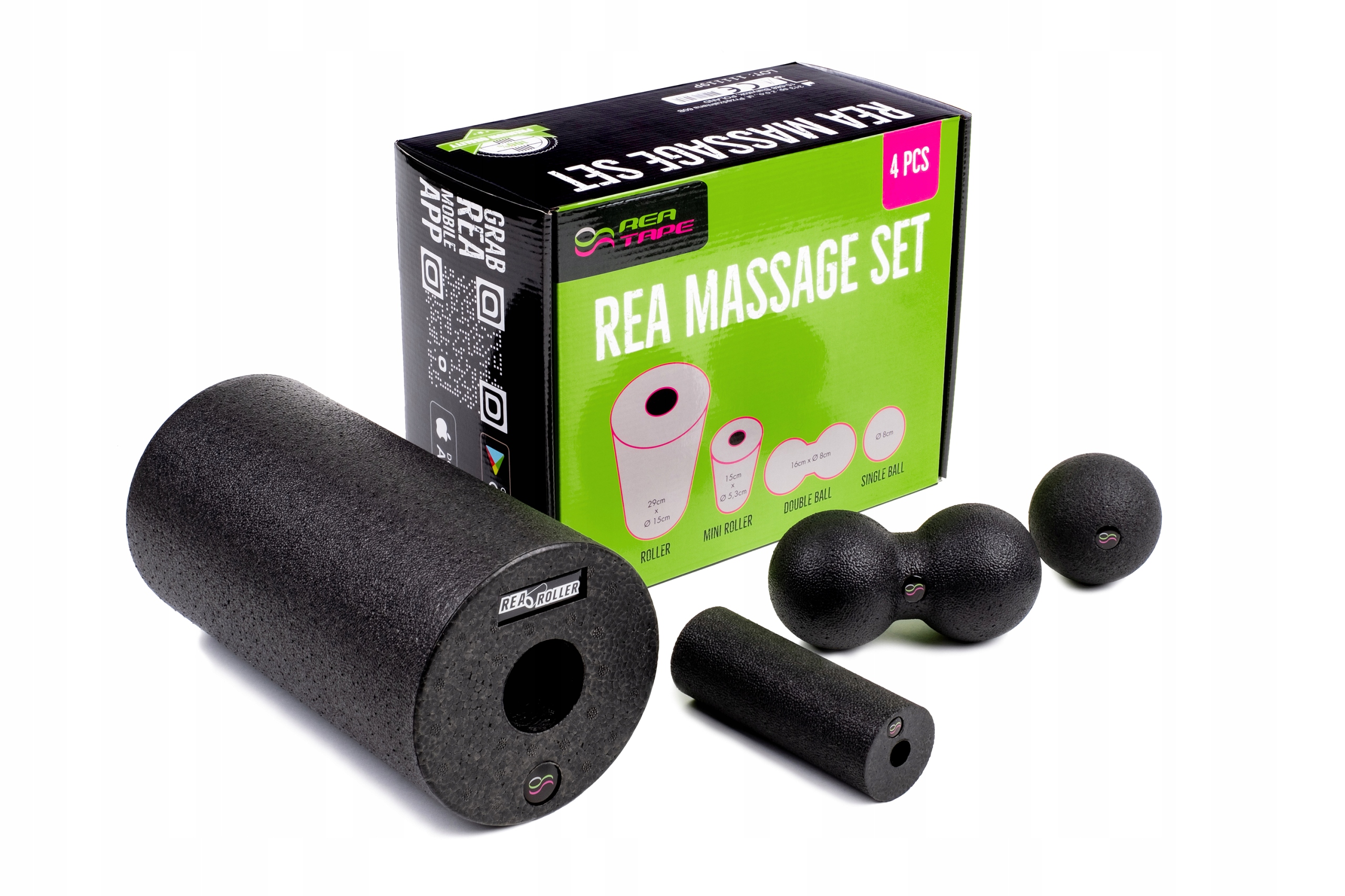 

Zestaw Epp Roller Piłka +double Do Masażu Rea