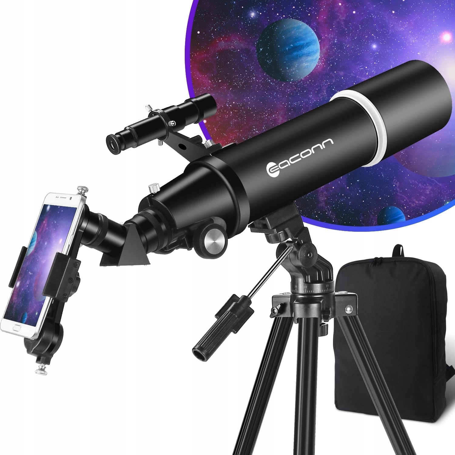 Astronomický teleskop 80/600 se sadou příslušenství