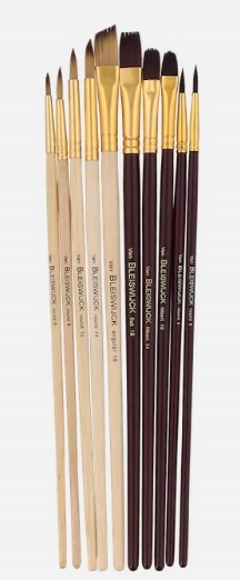 

Zestaw profesjonalnych pędzli malarskich 10 szt.