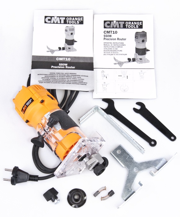 CMT10 FREZARKA KRAWĘDZIOWA JEDNORECZNA 550W Maksymalna liczba obrotów bez obciążenia 32000 RPM