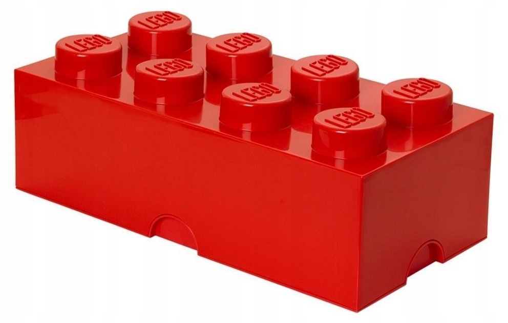 Lego Pojemnik Pudełko Klocek 8 Czerwony 50 cm 40041730