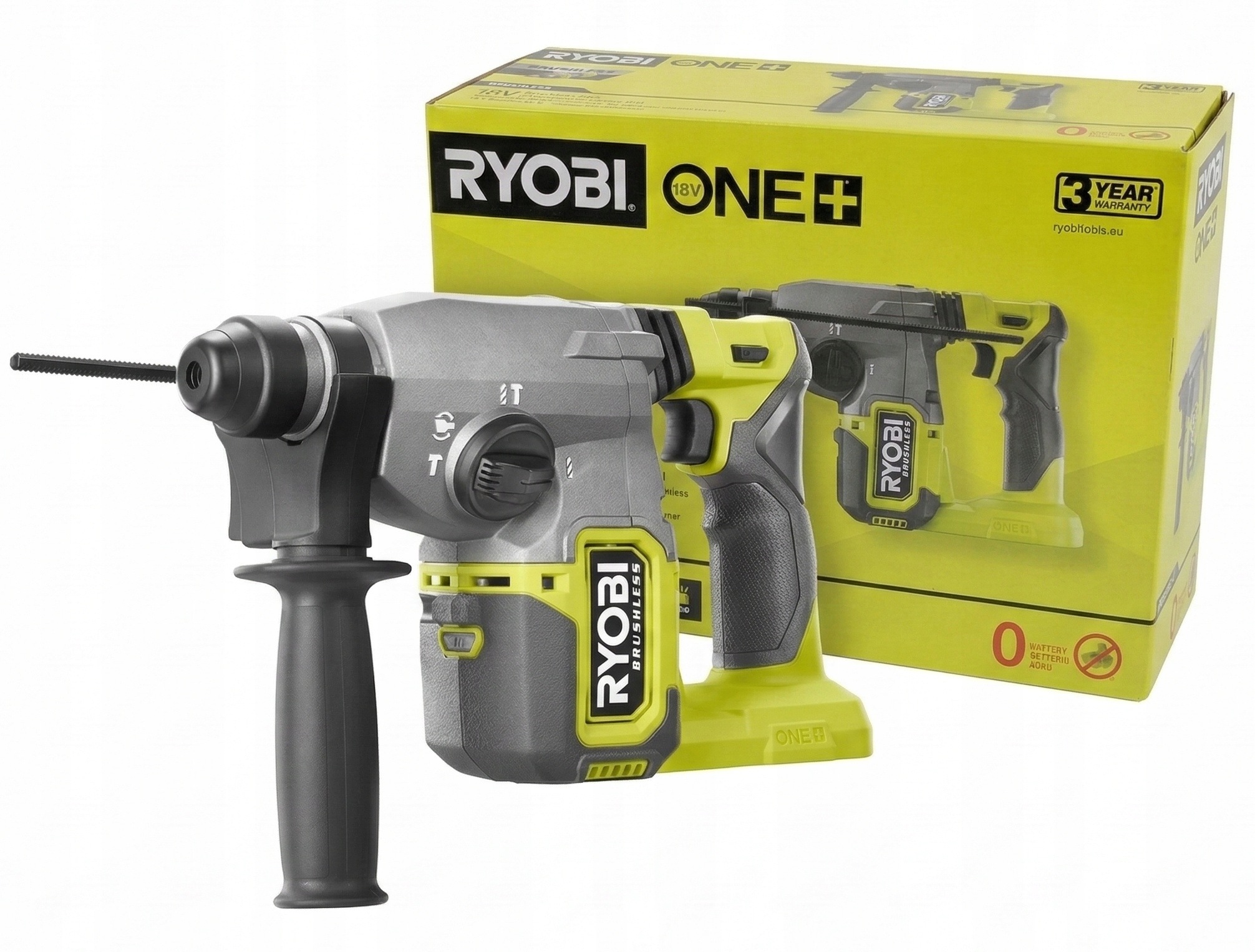 Bezkartáčová akumulátorová vrtací kladivo Sds+ RSDS18BL-0 Ryobi