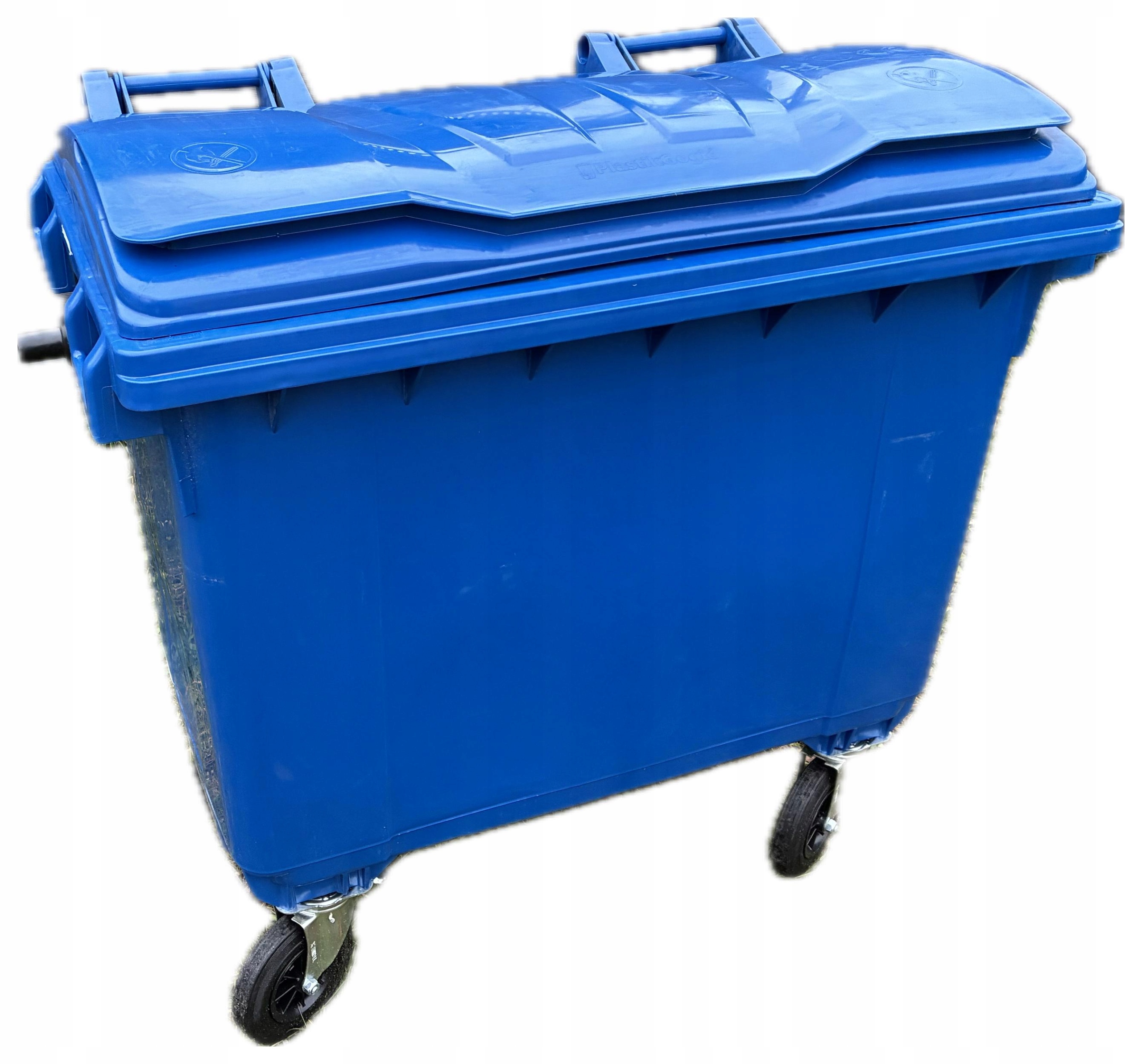 Pojemnik kontener kosz 660l niebieski na śmieci odpady śmietnik Poznań eko