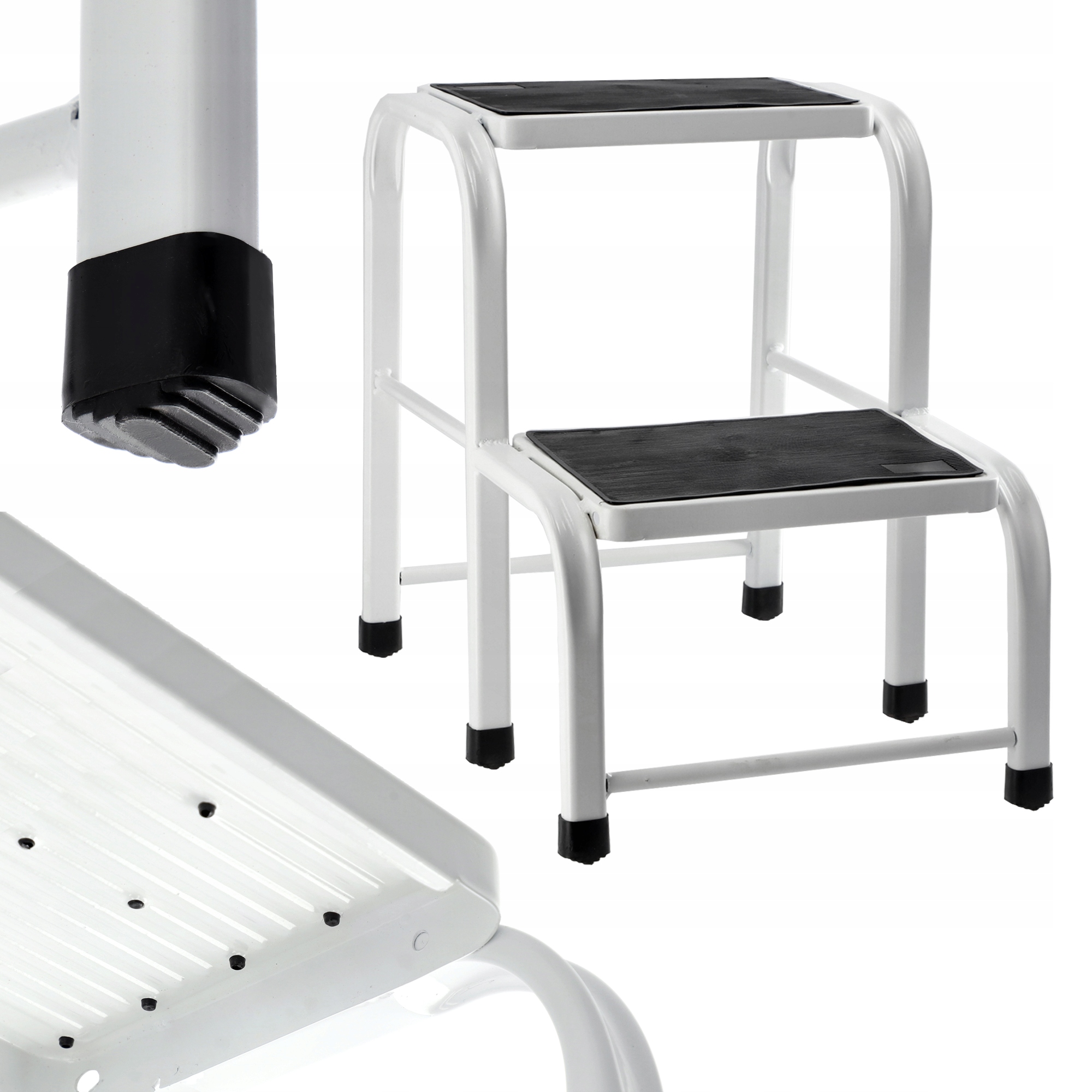 TABORET PODEST SCHODKI SOLIDNY METALOWY DRABINKA ZE SCHODKIEM 150kg