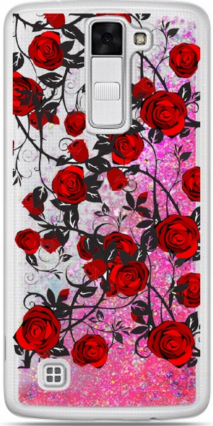 

Etui płynny brokat Róże 2 do Lg K8