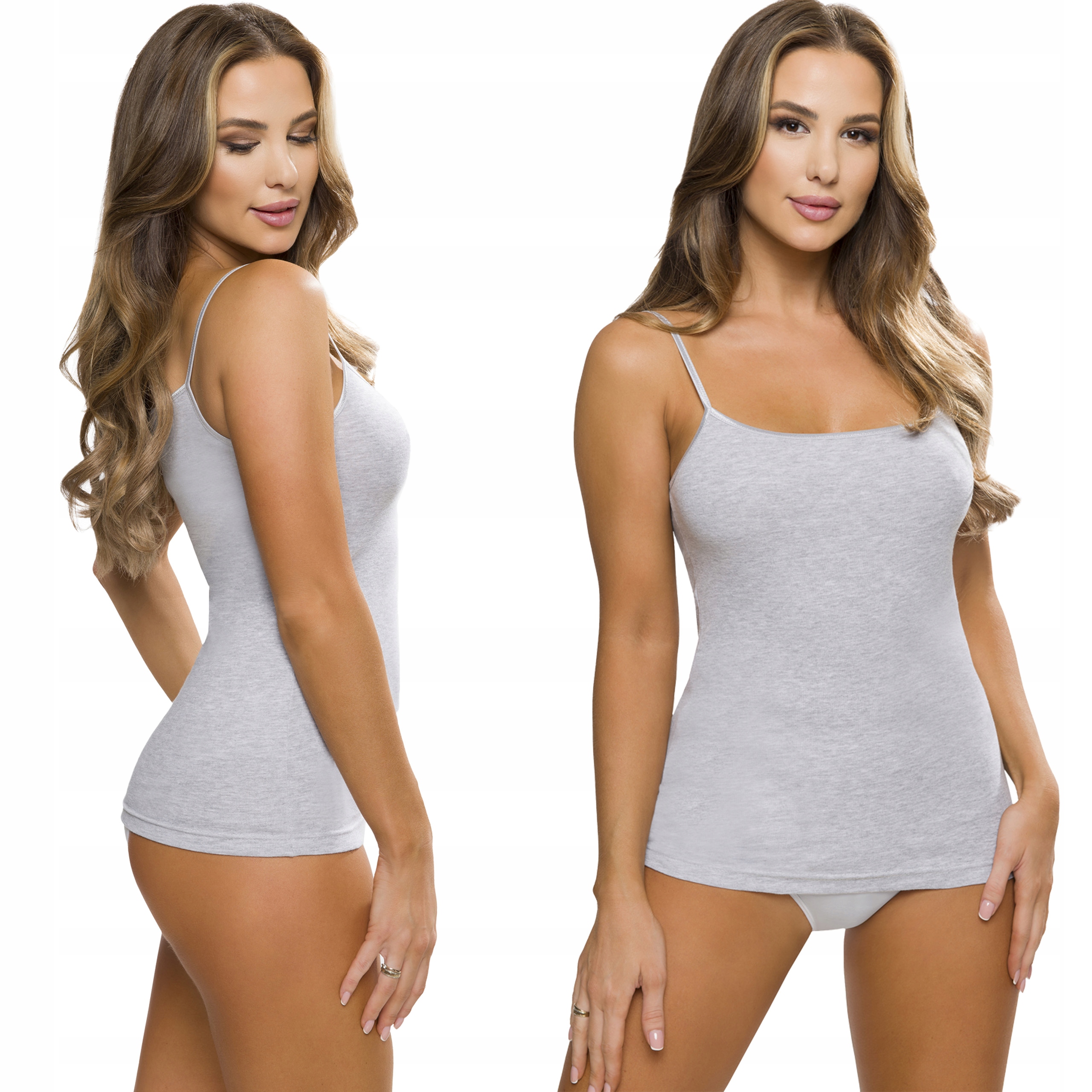 NETi Koszulka damska PZE-38 melange bawełna