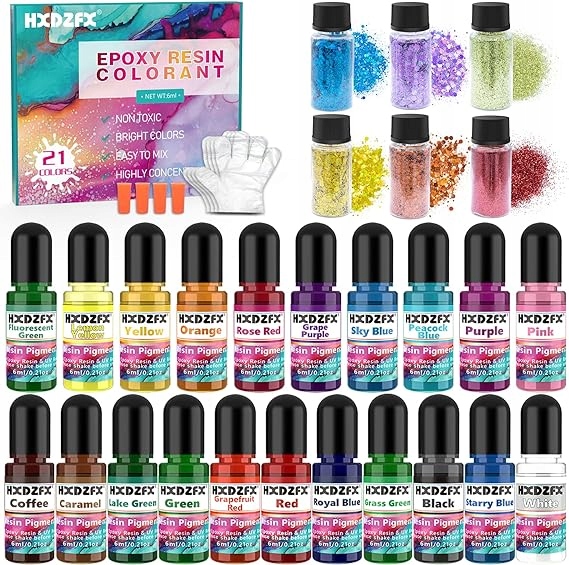 Barvivo Pigment Pro Epoxidovou Pryskyřici Sada Tekutá Barva Pro Výrobu