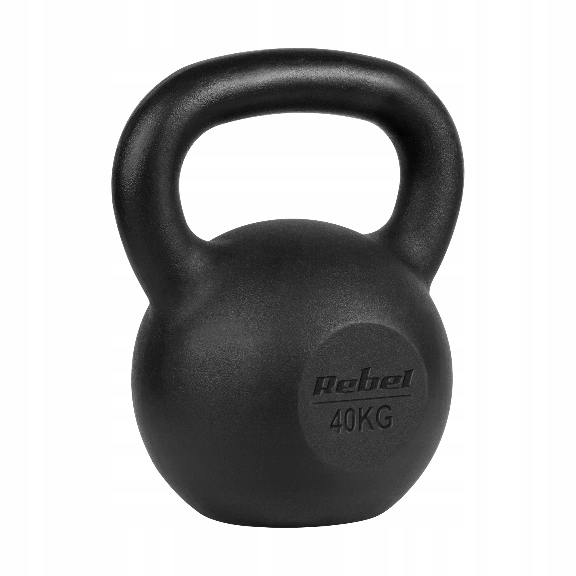 Kettlebell żeliwny 40kg kettle hantel obciążenie odważnik do ćwiczeń Rebel